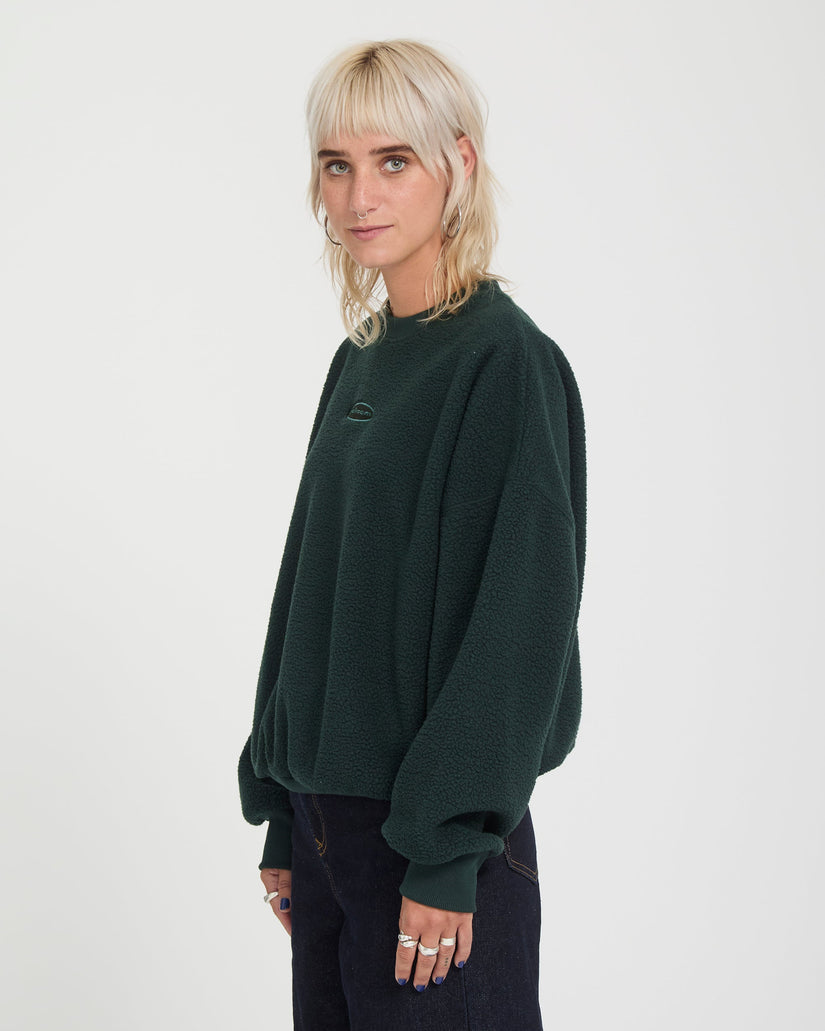 Piou Sherpa Sweatshirt - Scarab