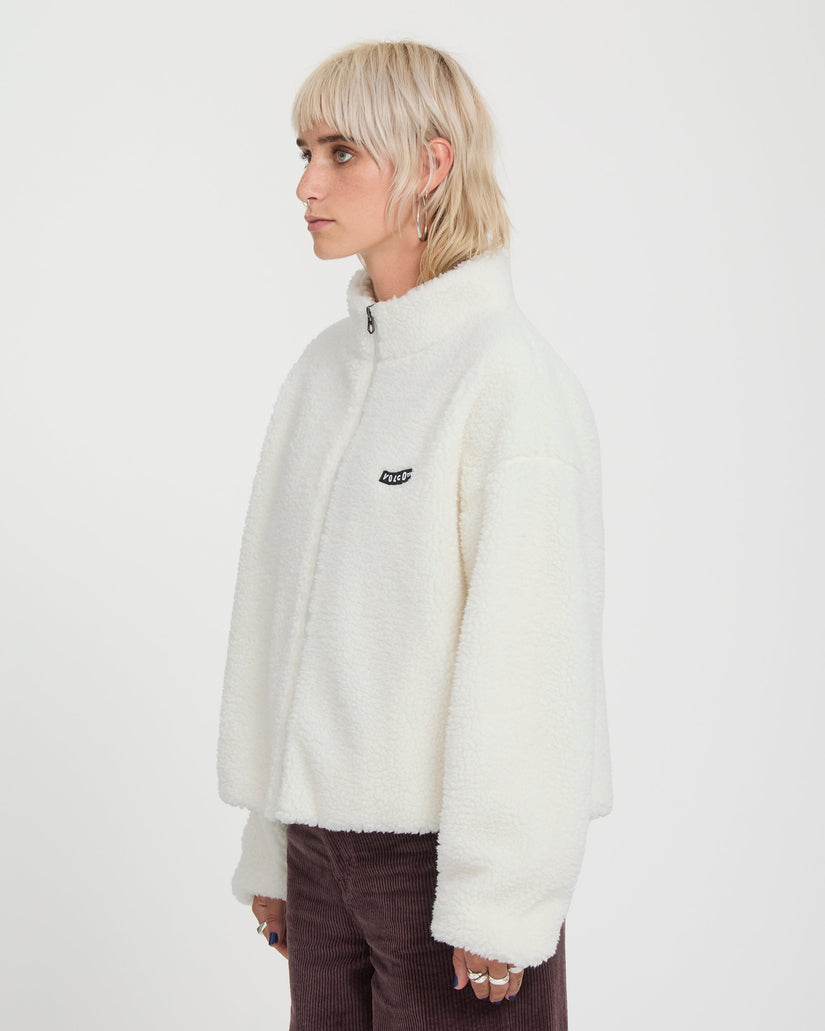 Wylding Out Sherpa Jacket - Off White