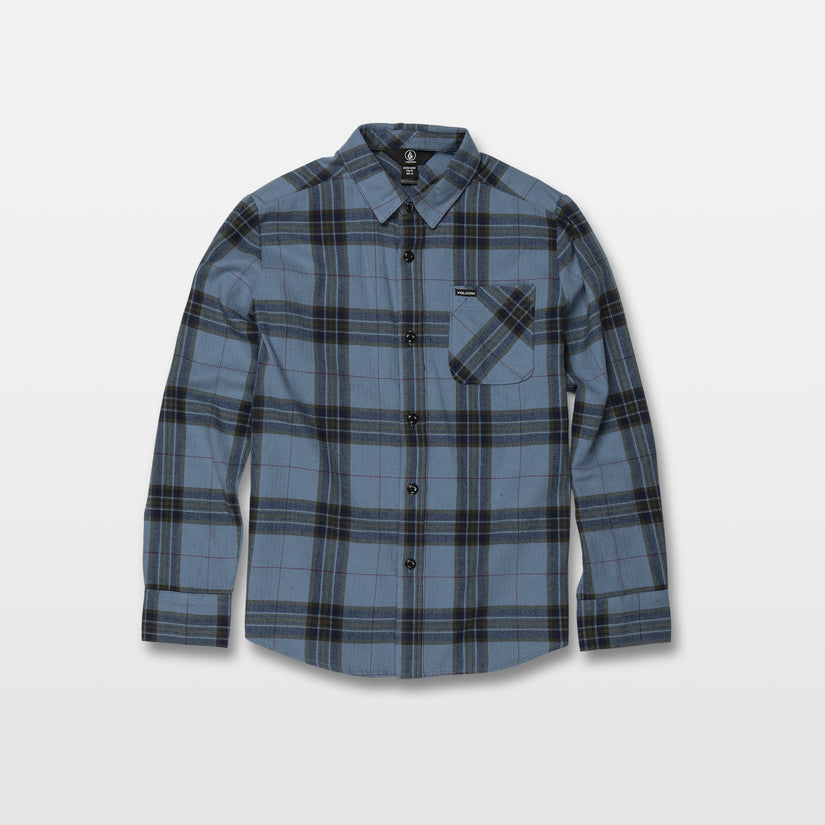 Caden Plaid Shirt - Blue Rinse (C0531906_RNE) [F]