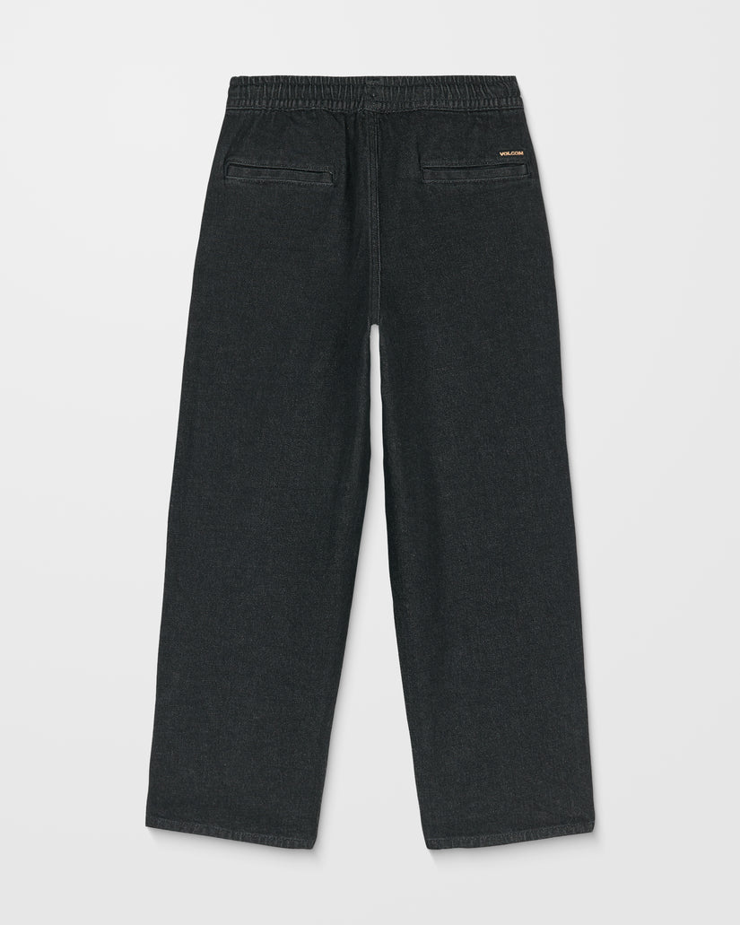 Freazy Loose Elasticated Waist Jeans - Black Wash - (KIDS)