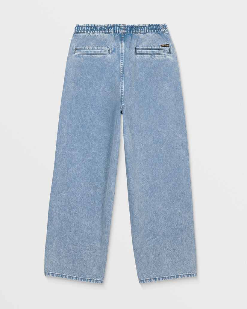 Freazy Loose Elasticated Waist Jeans - Pale Aqua - (KIDS)
