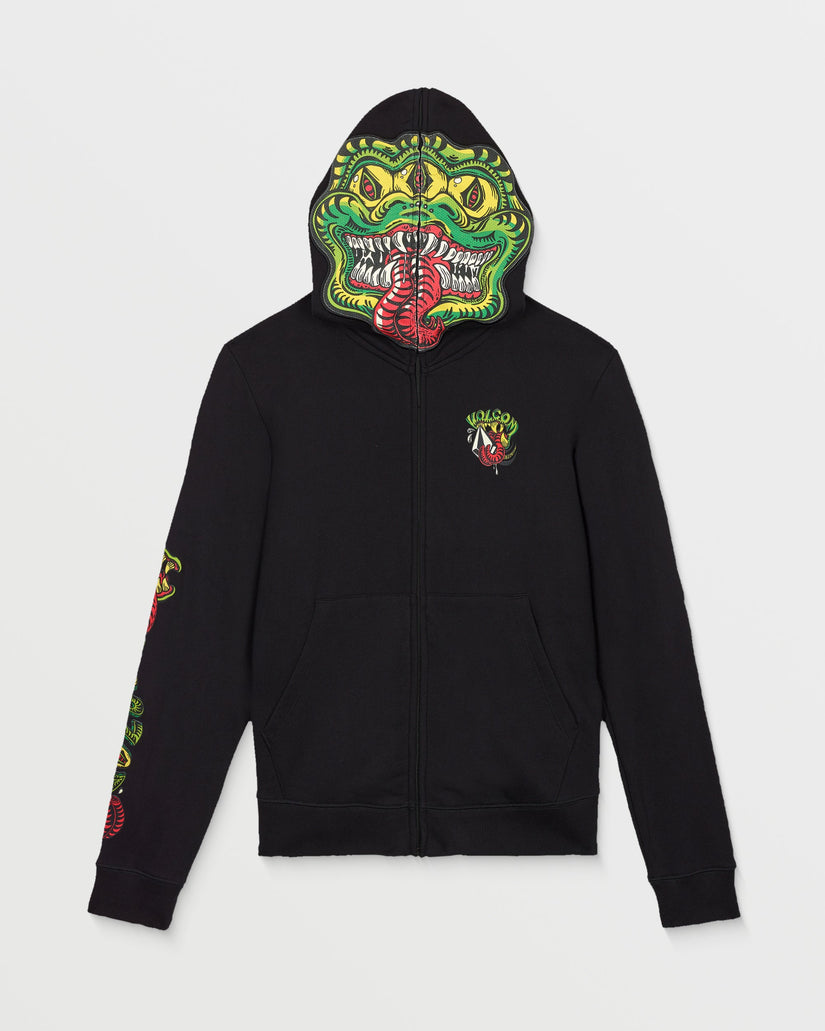 Snaky Full Zip Hoodie - Black - (KIDS)