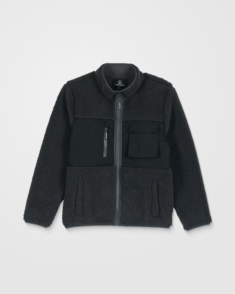 Storm Stone Full Zip Sherpa - Asphalt Black - (KIDS)