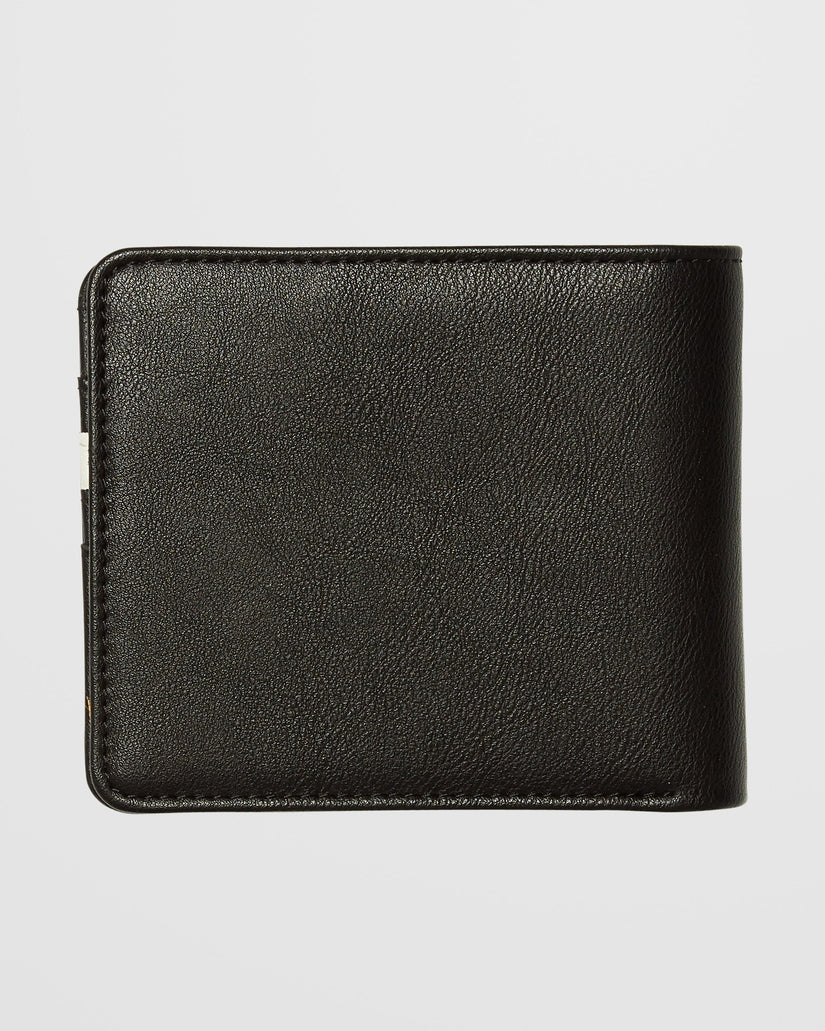 Slim Stone Large Wallet - Black