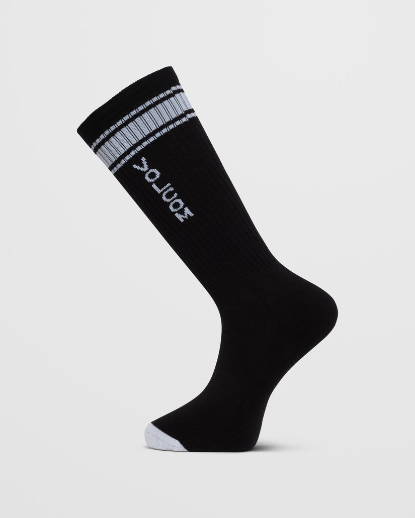 Chaussettes High Stripe - BLACK