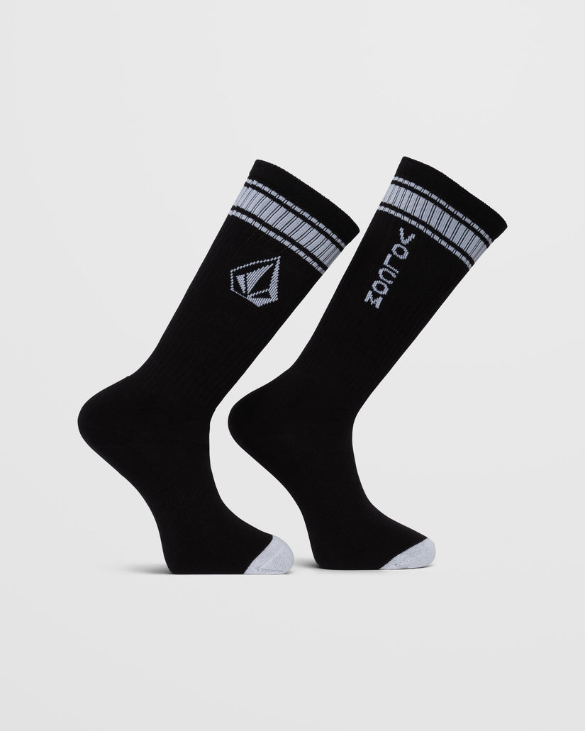 Chaussettes High Stripe - BLACK