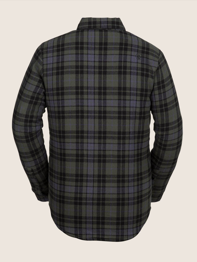 Sherpa Flannel Jacket - Black