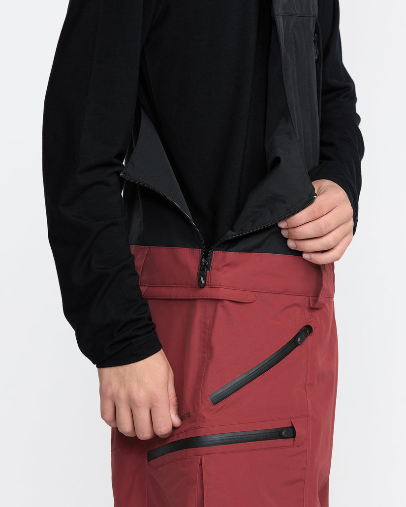 Rain Gore-Tex Bib Overall - Burnt Red