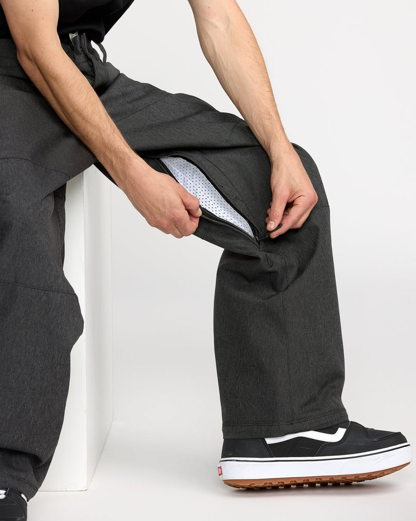 Snow Billow Trousers - Black Denim