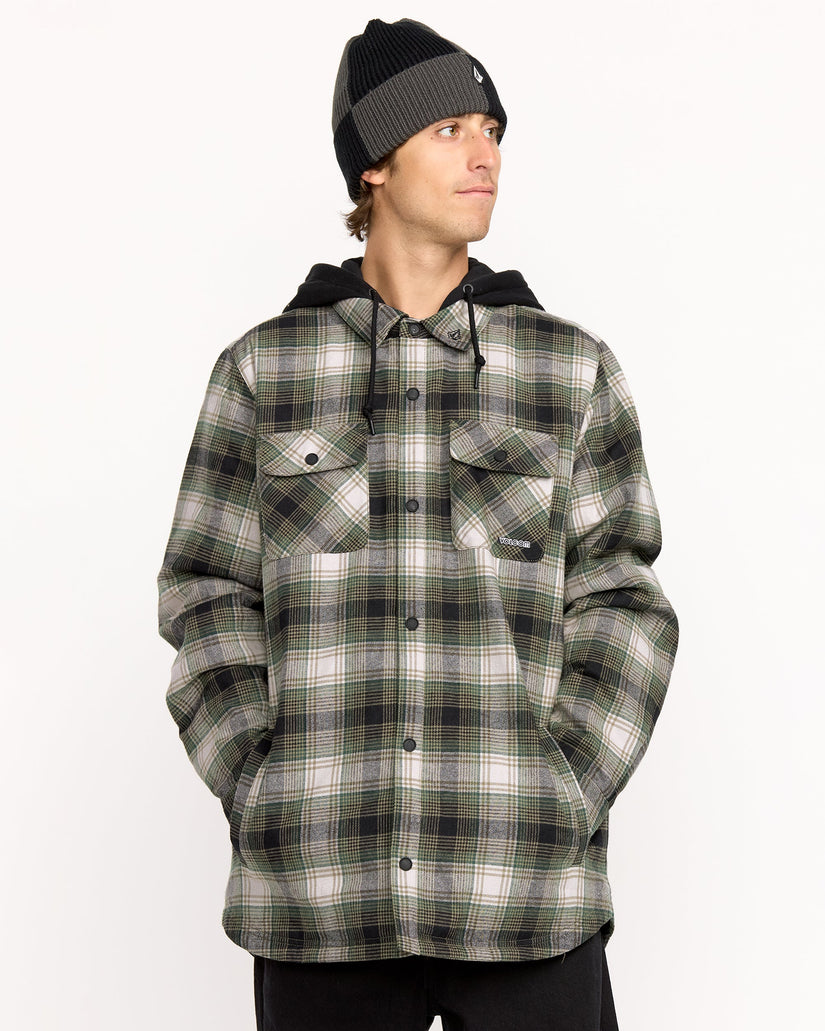 Veste Flannel Insulated Kenson - Black Green