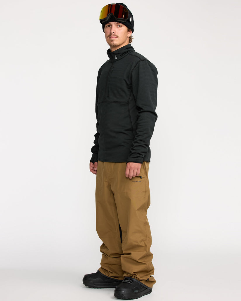 Gridlock Mock Neck Sweatshirt - Black