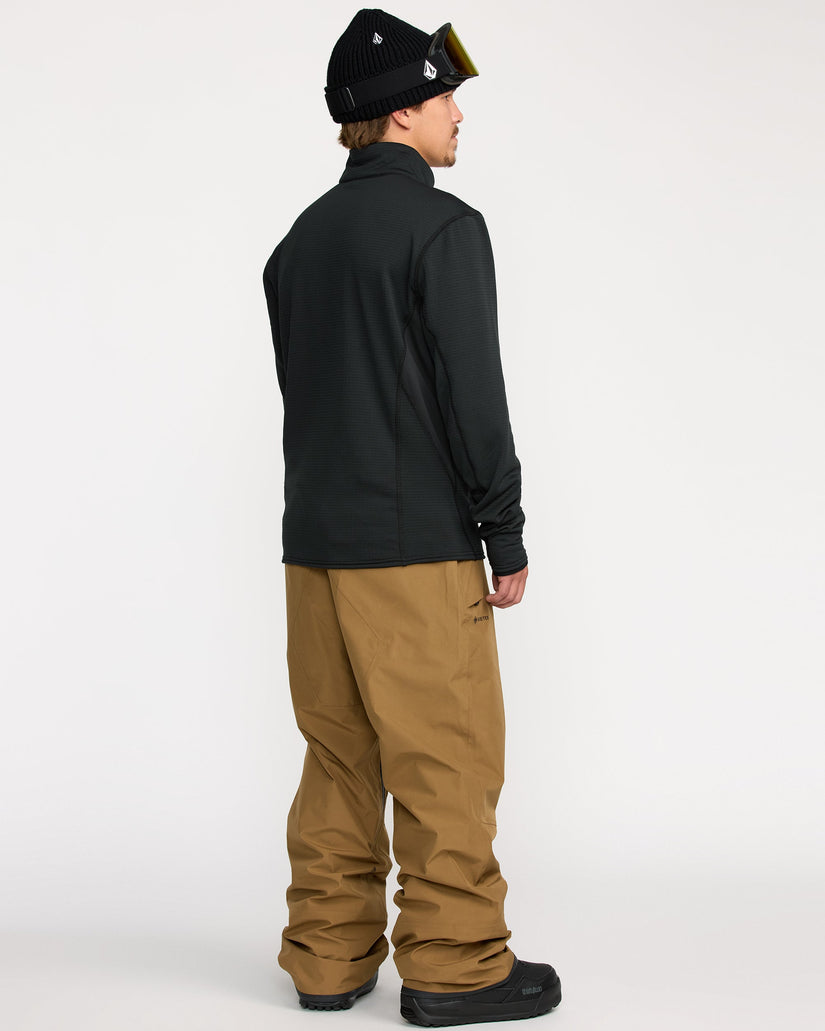 Gridlock Mock Neck Sweatshirt - Black