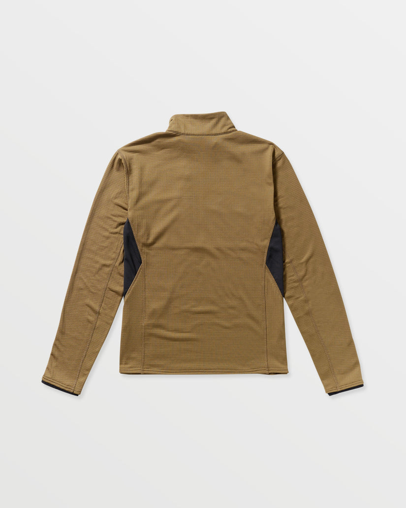 Gridlock Mock Neck Sweatshirt - Bronze