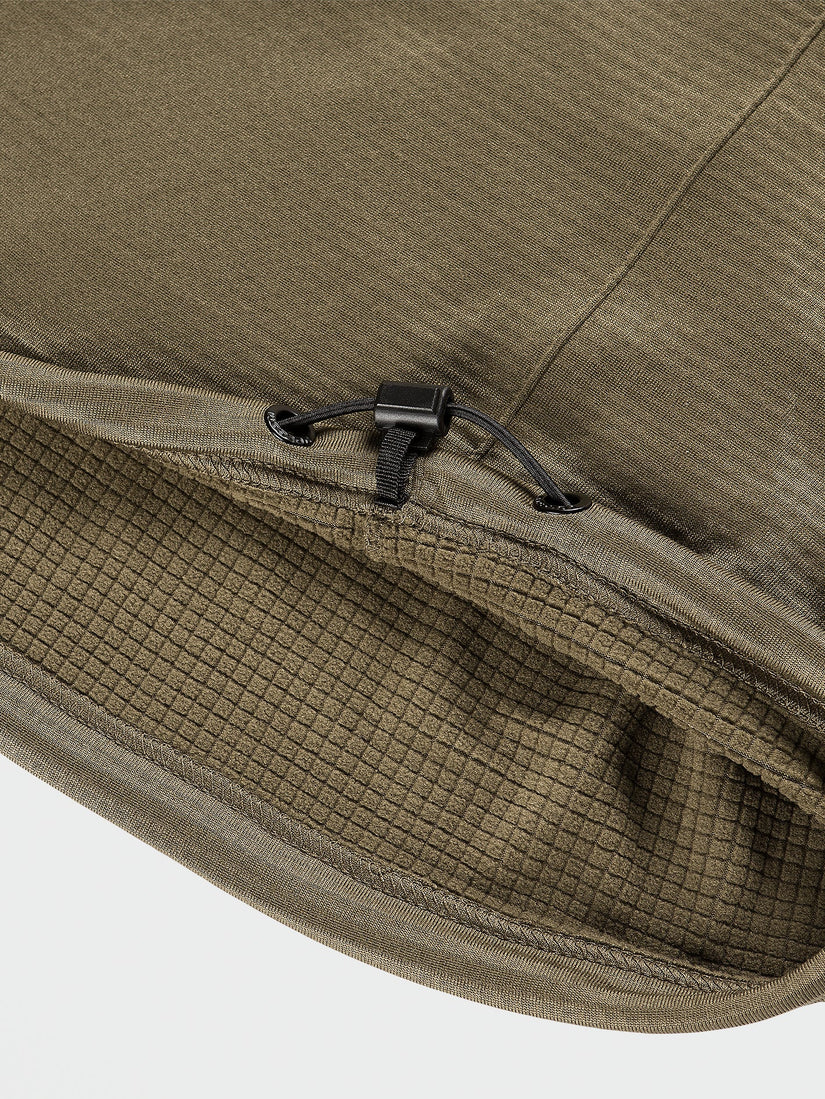 WAFFLE BACKED CREW FLEECE (G4652300_DTK) [5]