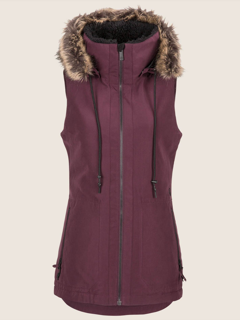 Longhorn Insulated Vest - Merlot