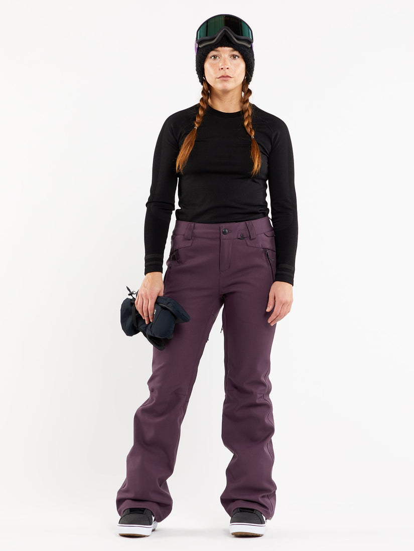 Species Stretch Trousers - BLACKBERRY (H1352407_BRY) [45]