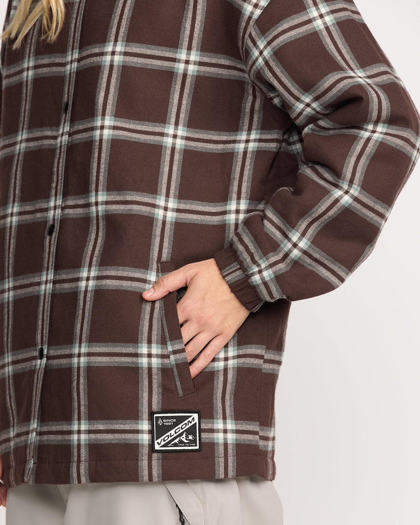 Veste Flannel Insulated Riding - Oxblood