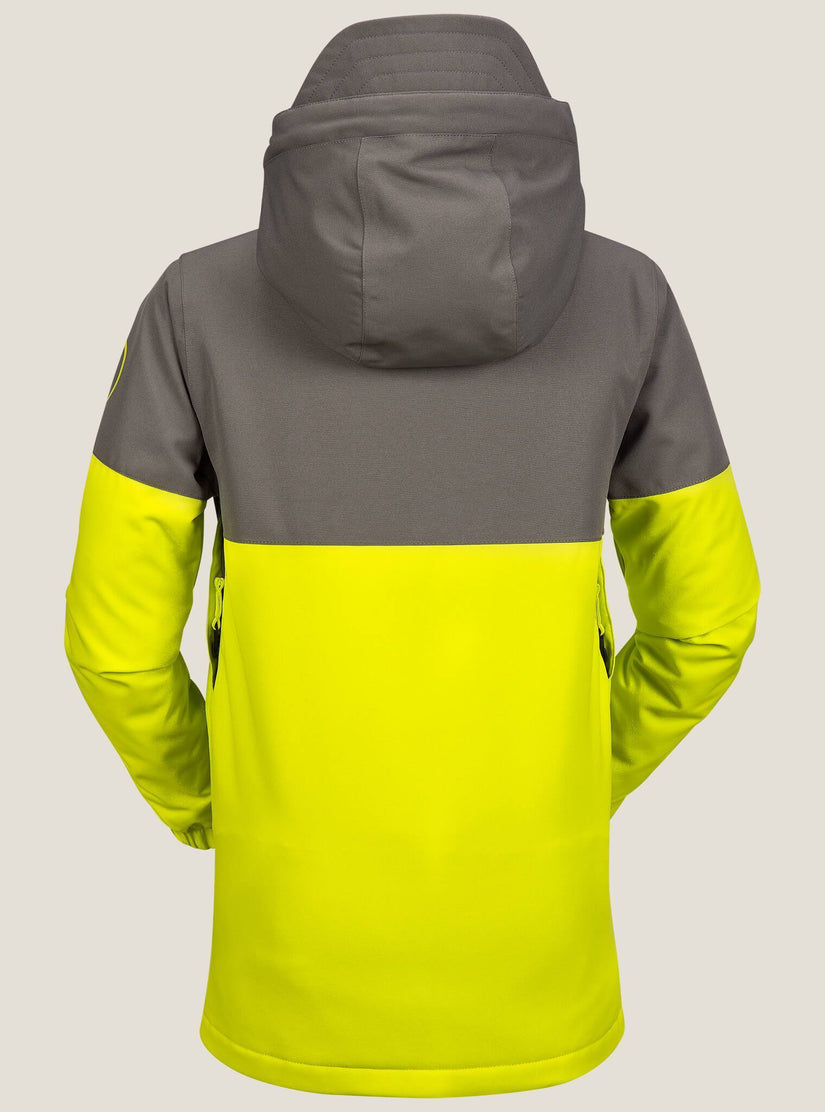 Blocked Insulated Jacket - Lime (Kids)