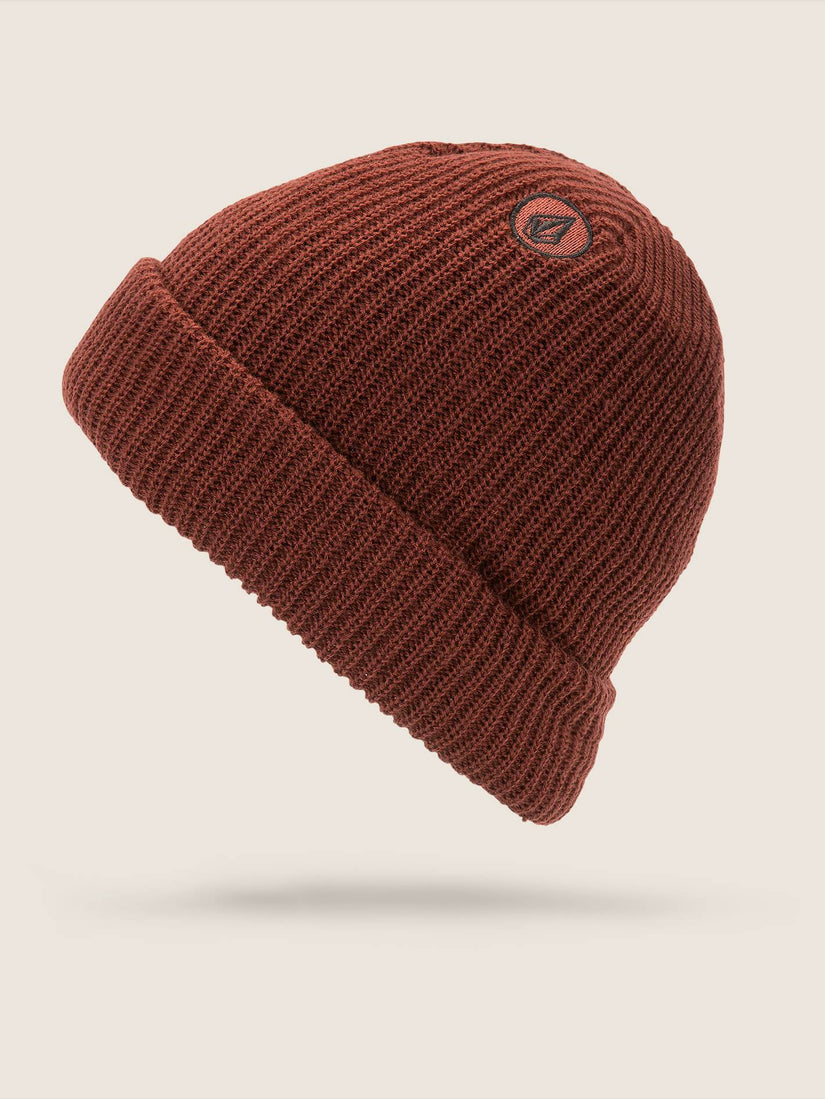 Sweep Lined Beanie - Burnt Red
