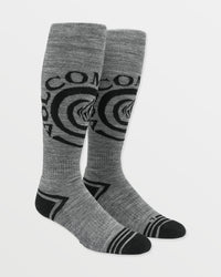 Spiral Over-The-Calf Socks - Heather Grey