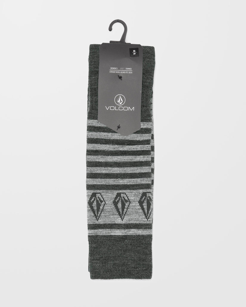 Striker Wool Blend Otc Socks - Black