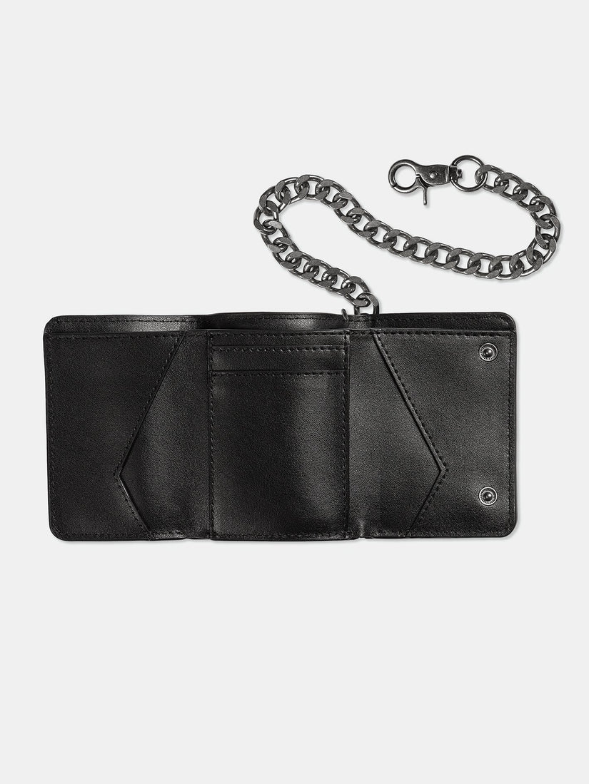V Ent Leather Wallet - BLACK