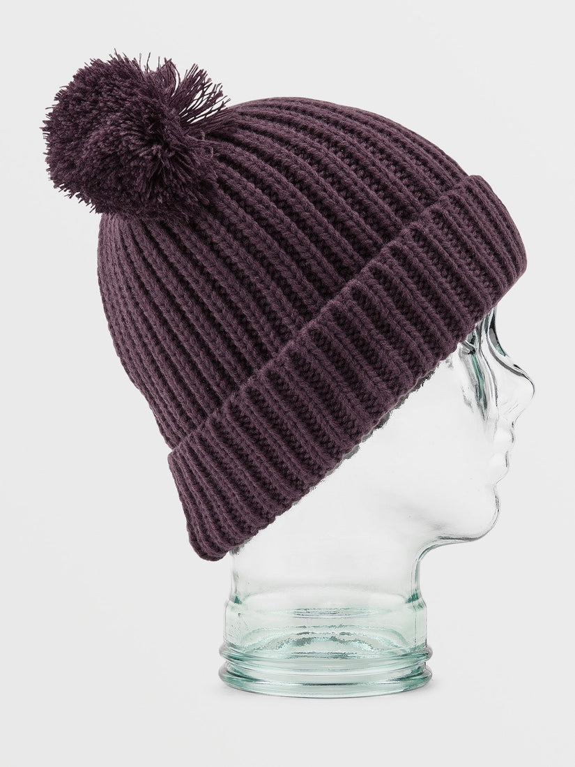 Shreddy Teddy Bobble Beanie - BLACKBERRY - (KIDS) (NN5852402_BRY) [B]