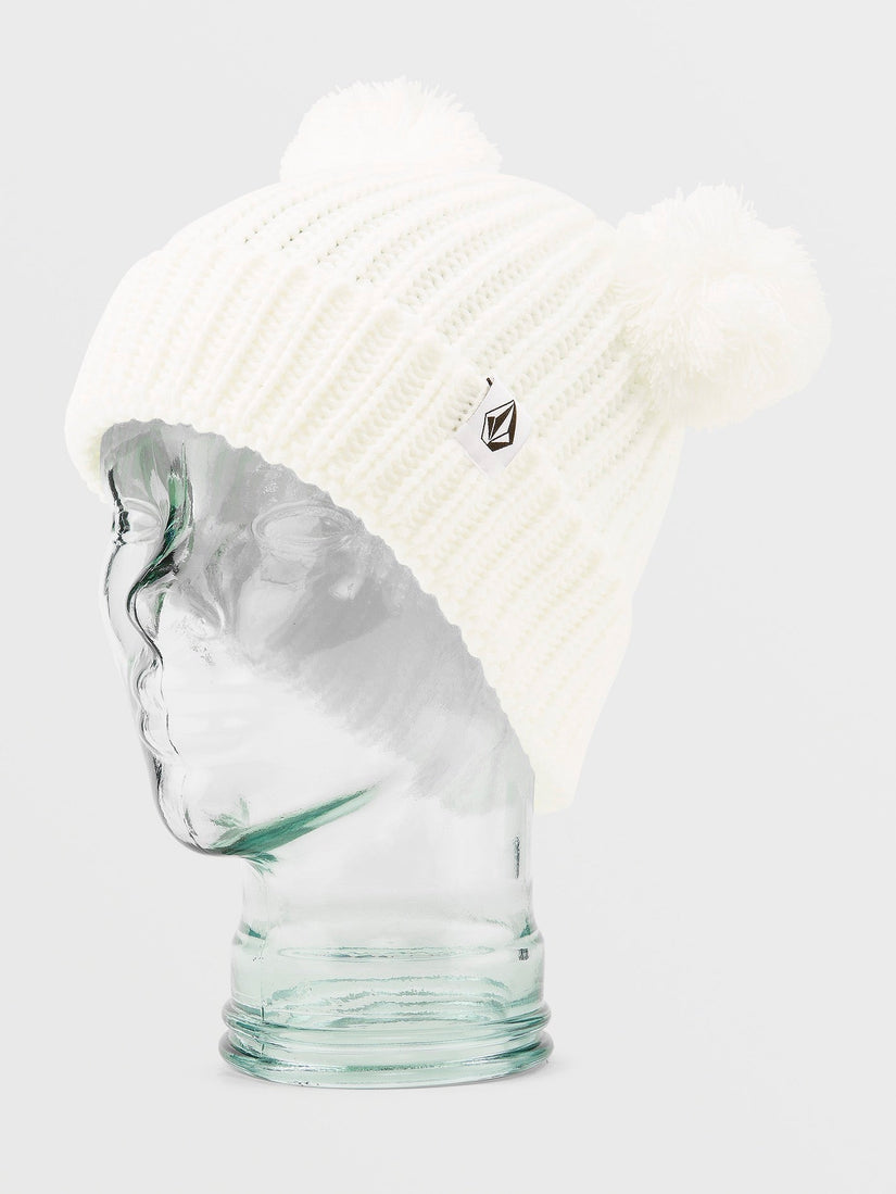 Shreddy Teddy Bobble Beanie - WHITE - (KIDS) (NN5852402_WHT) [1]