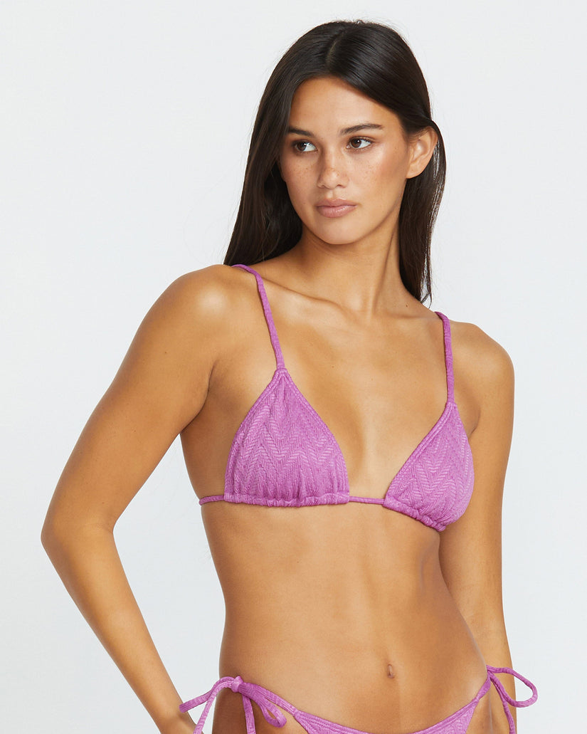 Haut de Bikini Triangle V Baby Slide - IRIS PURPLE