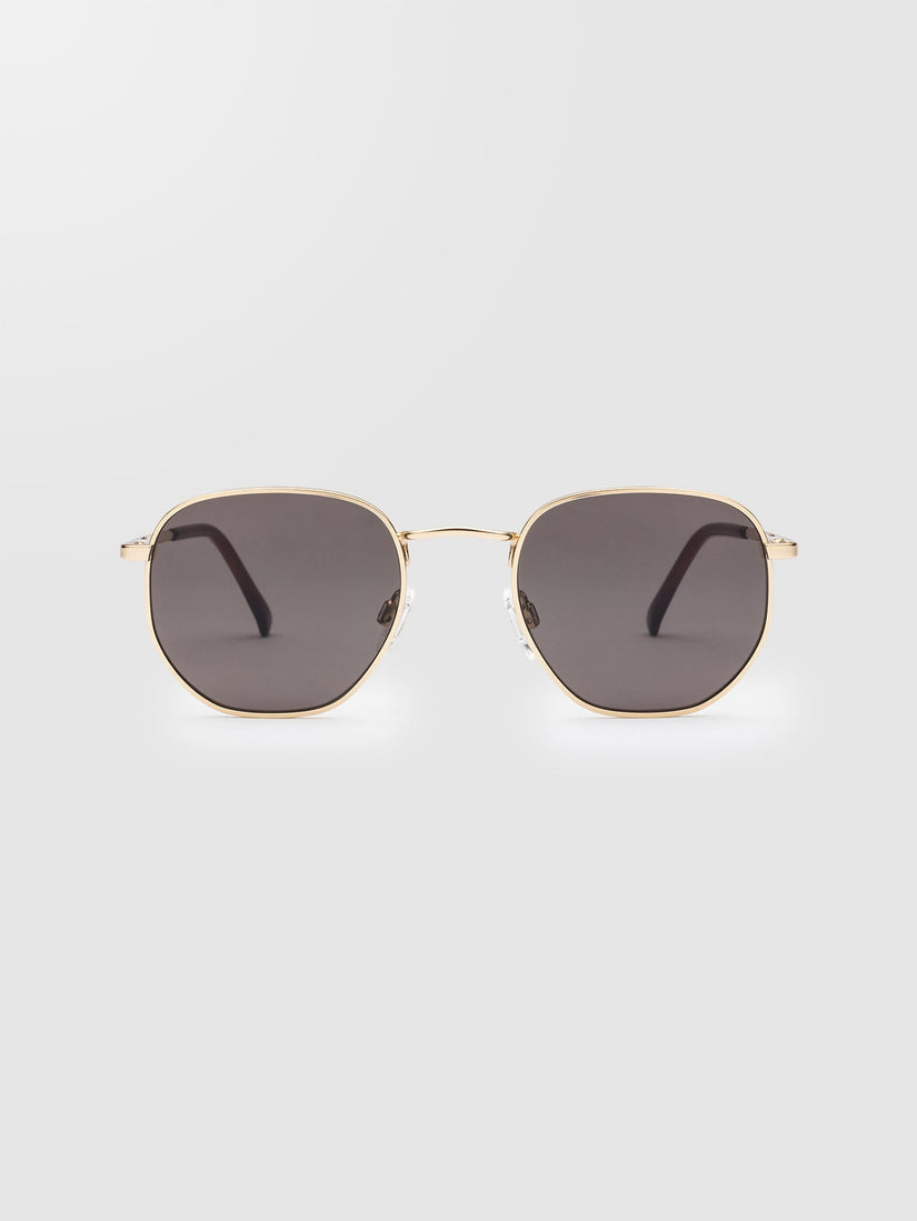 Happening Gloss Gold Sunglasses (Gray Lens) - GRAY