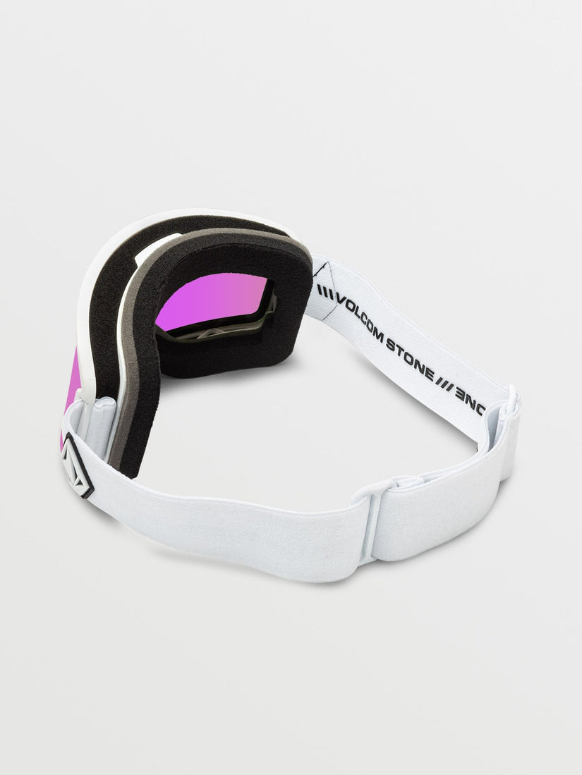 Garden Matte White Goggle (+ Bonus Lens - Yellow) - PINK CHROME (VG0123501_PICH) [2]
