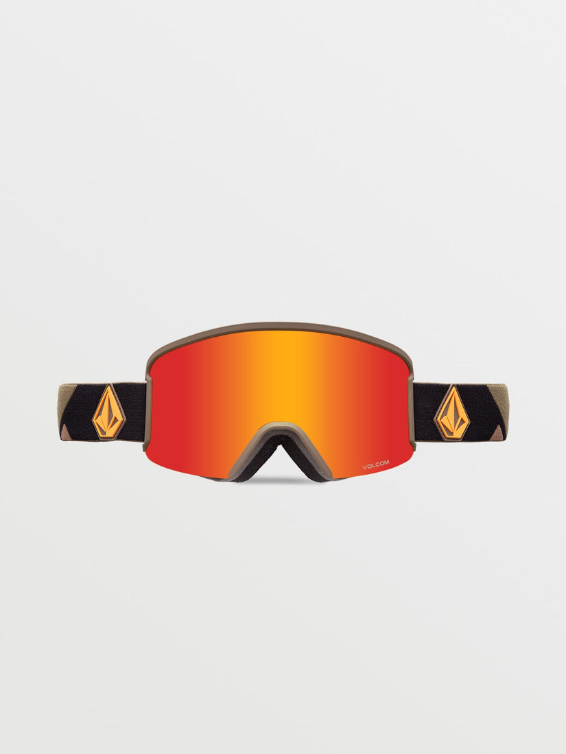 Garden Military/Gold Goggle (+ Bonus Lens - Yellow) - RED CHROME (VG0123510_RDCH) [B]