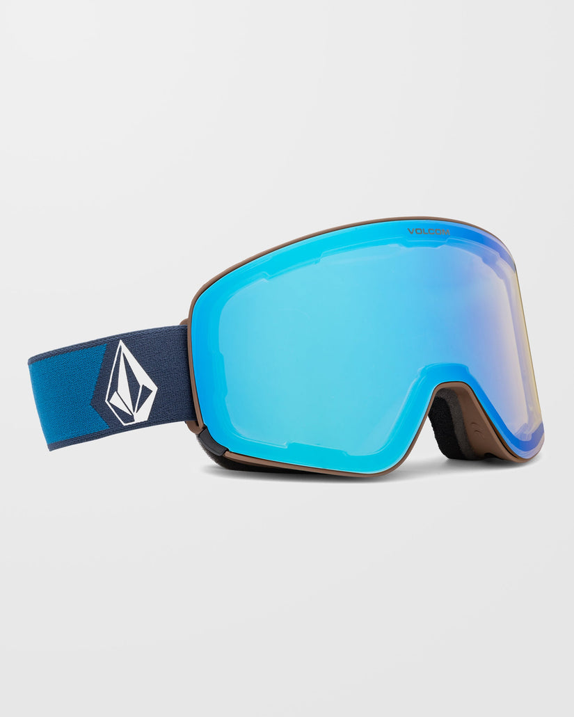 Odyssey Navy Cobalt Goggle (+Bonus Lens - Dark Grey) - Ice Chrome