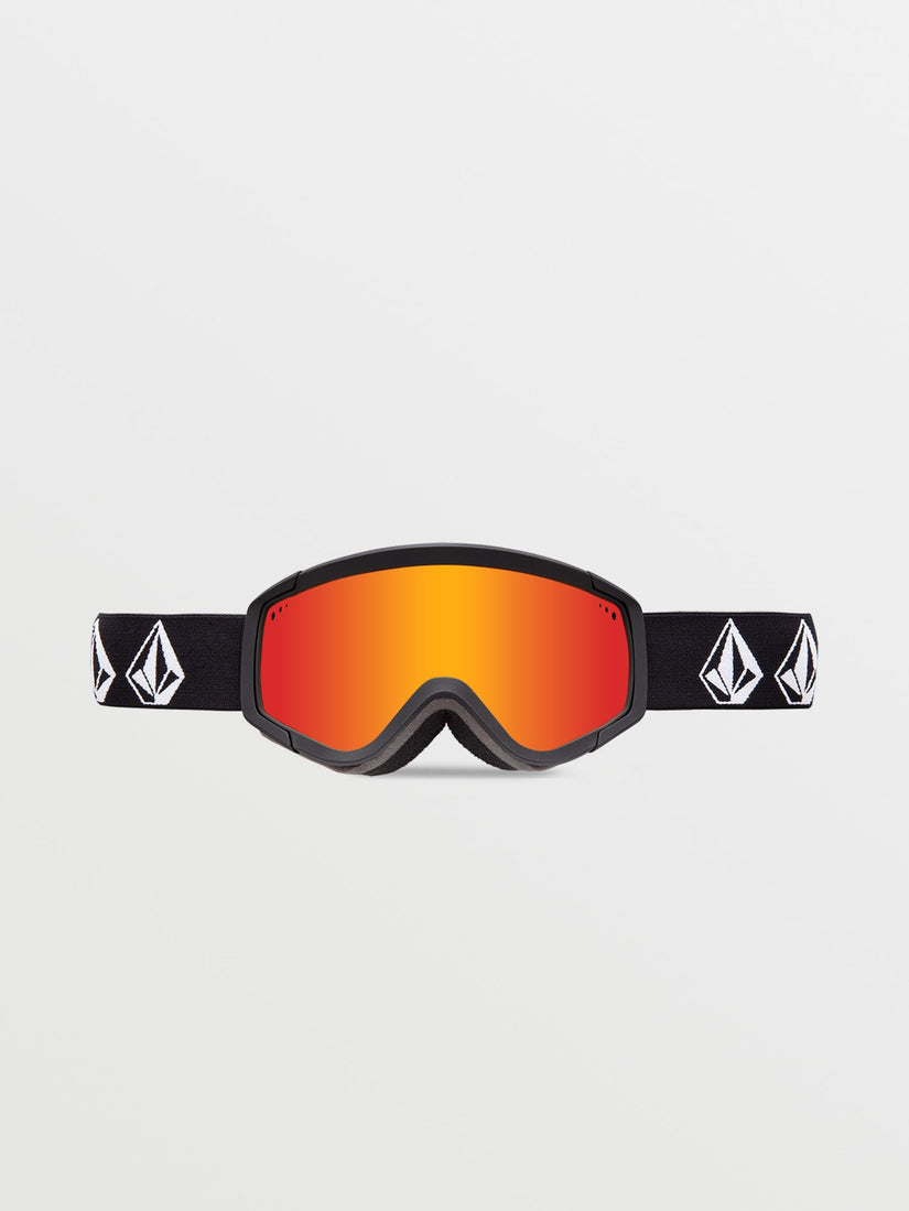 Attunga Youth Matte Black Stone Goggle (+ Bonus Lens - Yellow) - RED CHROME (VG0923502_RDCH) [B]