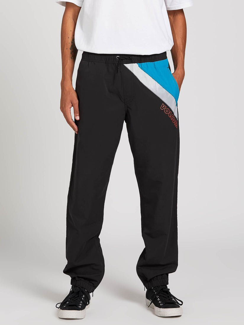 Octagon Elastic Waist Pant - Black