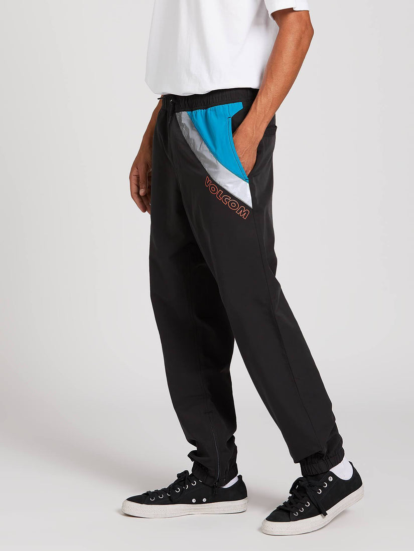 Octagon Elastic Waist Pant - Black