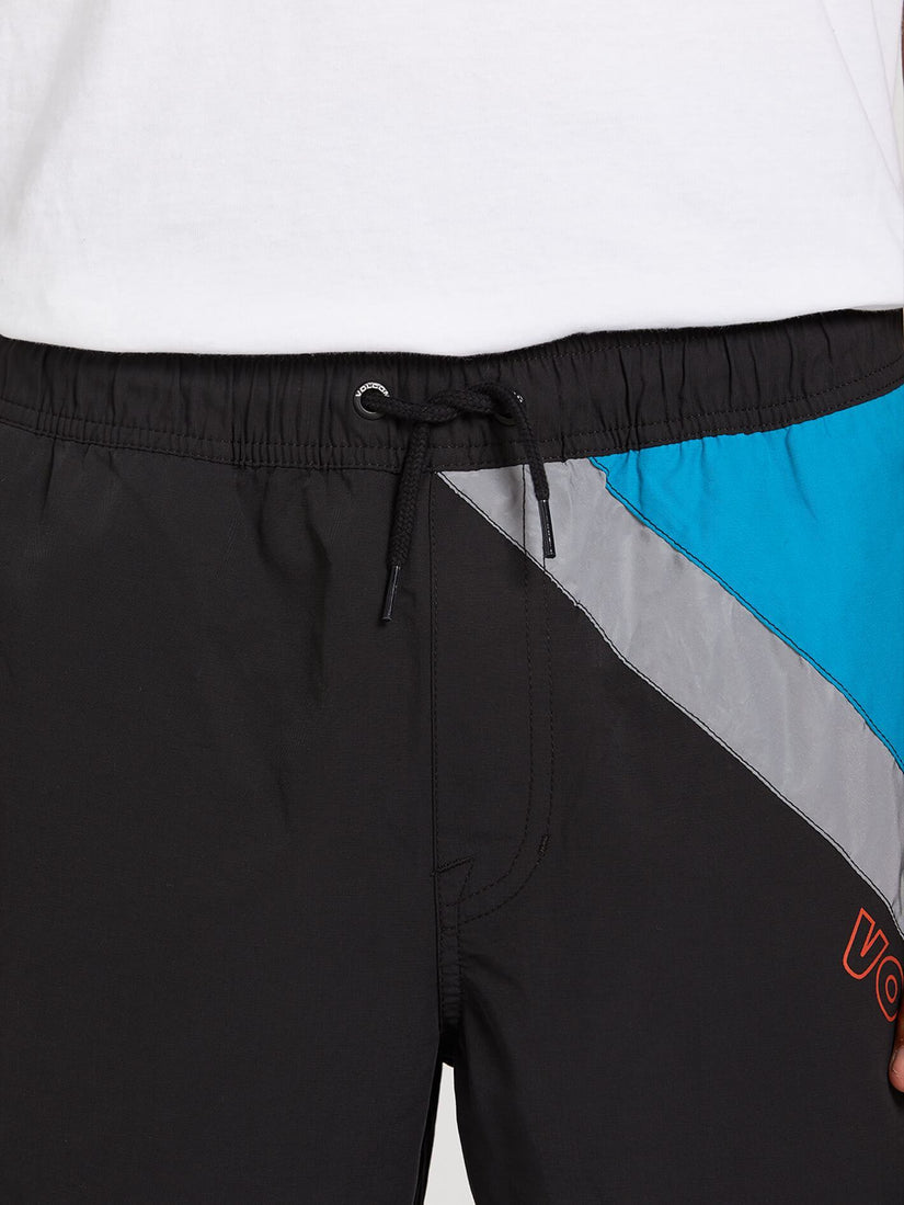 Octagon Elastic Waist Pant - Black