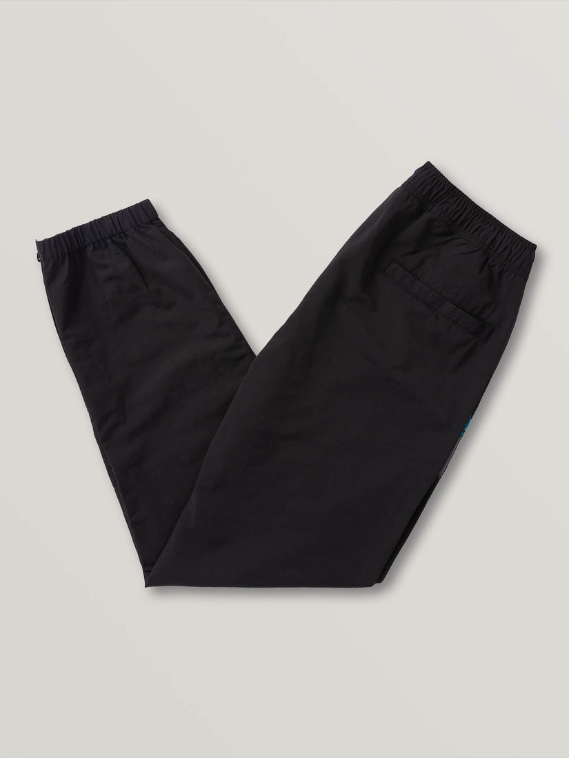 Octagon Elastic Waist Pant - Black