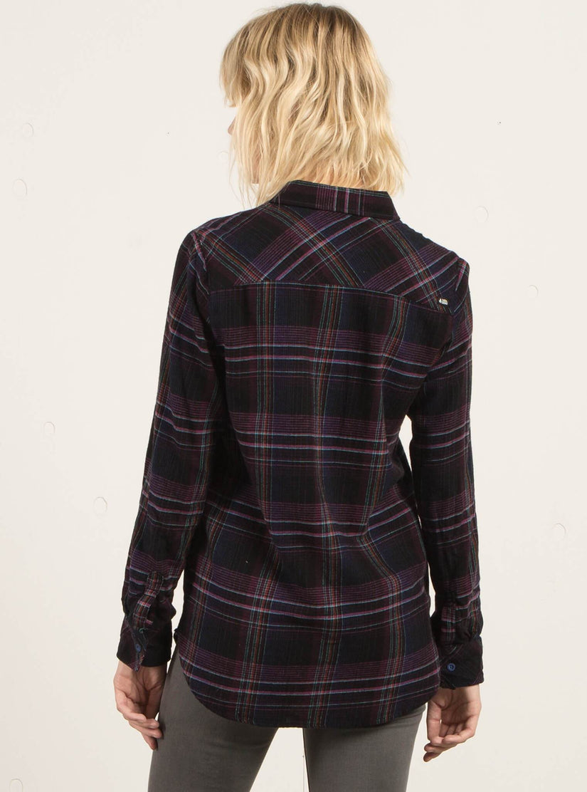 Desert Fly Long Sleeve Flannel - Black