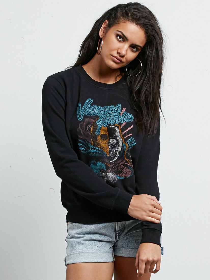 Sound Check Fleece Sweatshirt - Black