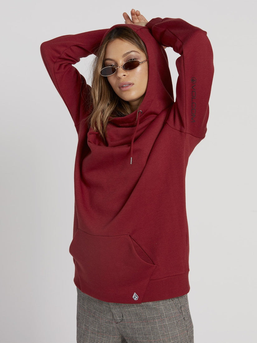 Walk On By High Neck Hoodie - Auburn (B3131810_AUB) [1]