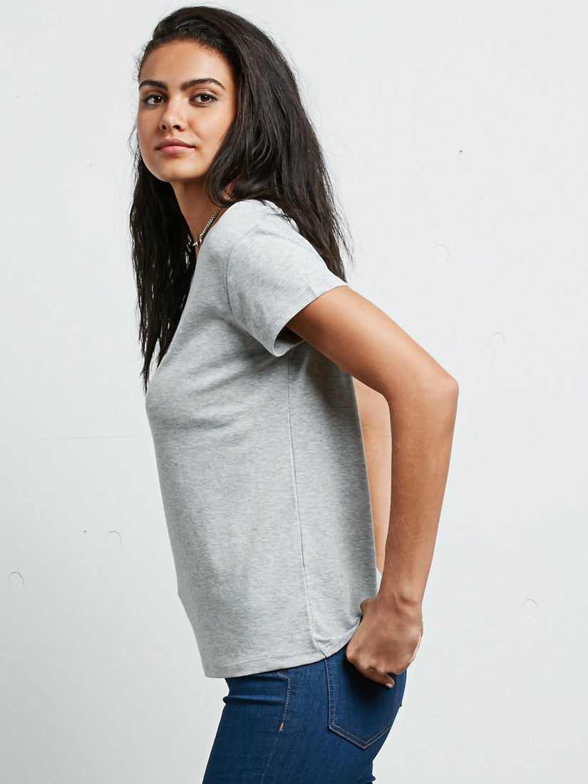Easy Babe Rad 2 Tee - Heather Grey