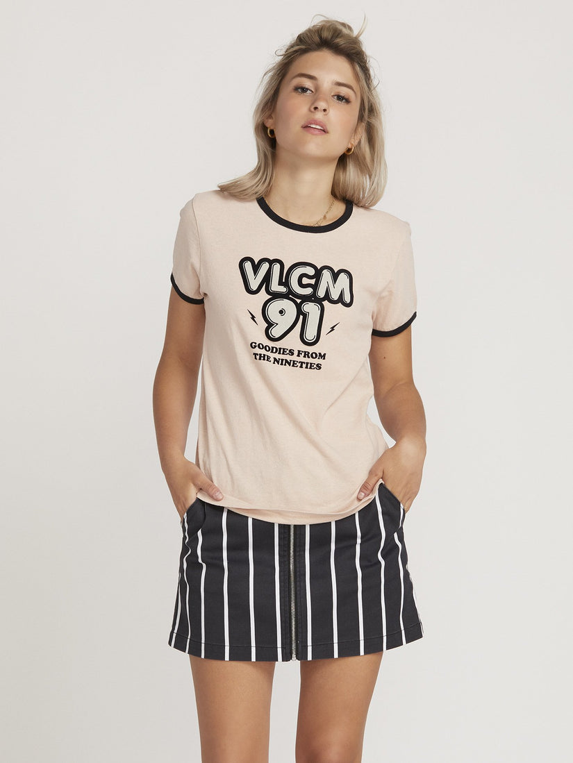 Keep Goin Ringer T-shirt  - Mushroom
