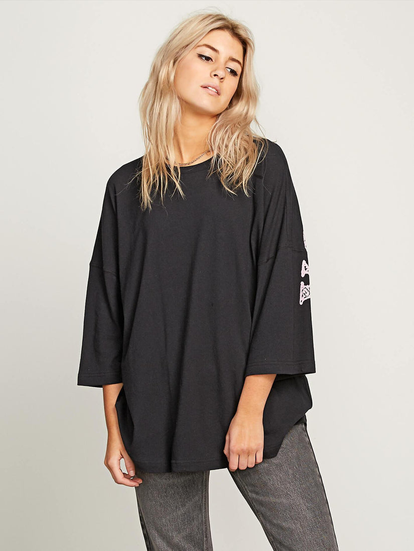 Back At It Long Sleeve Tee - Black