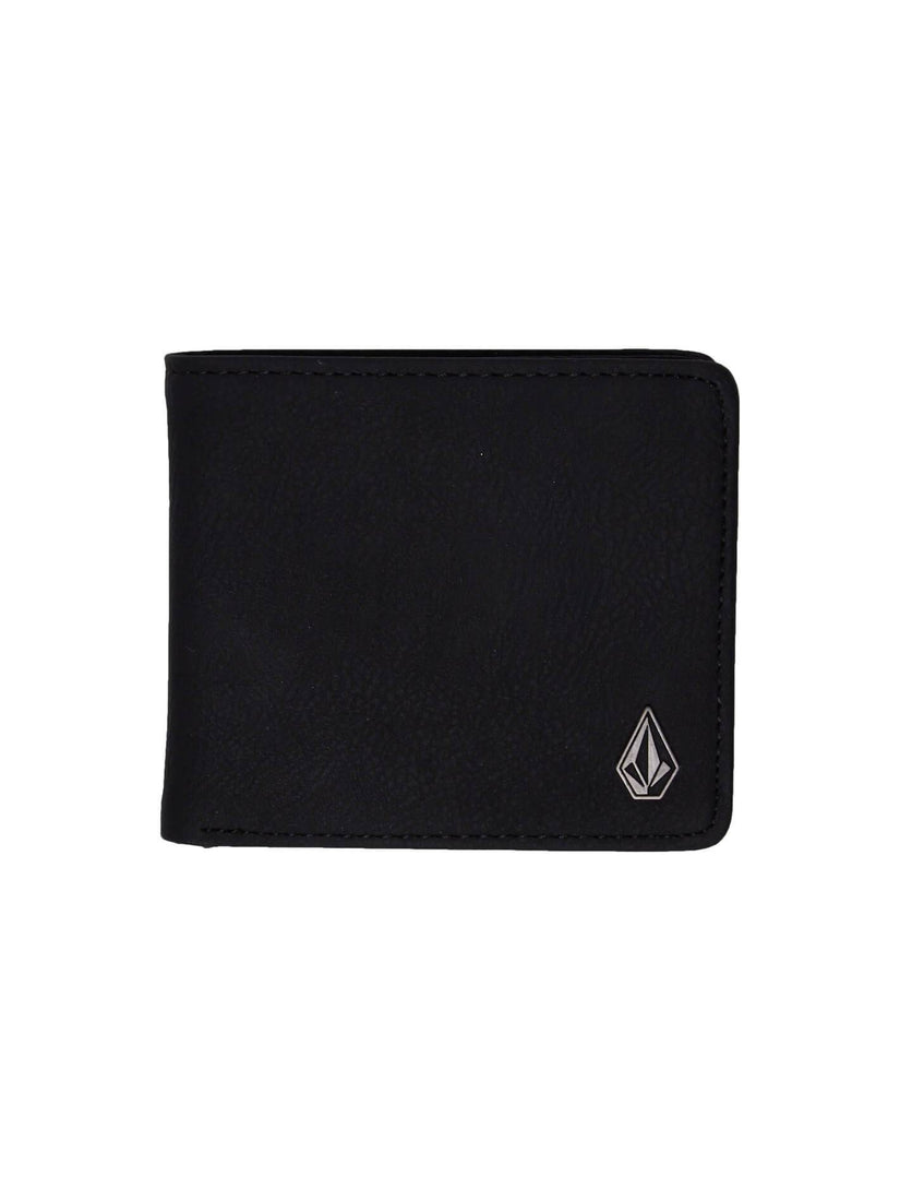 Slim Stone Pu Wallet - Black