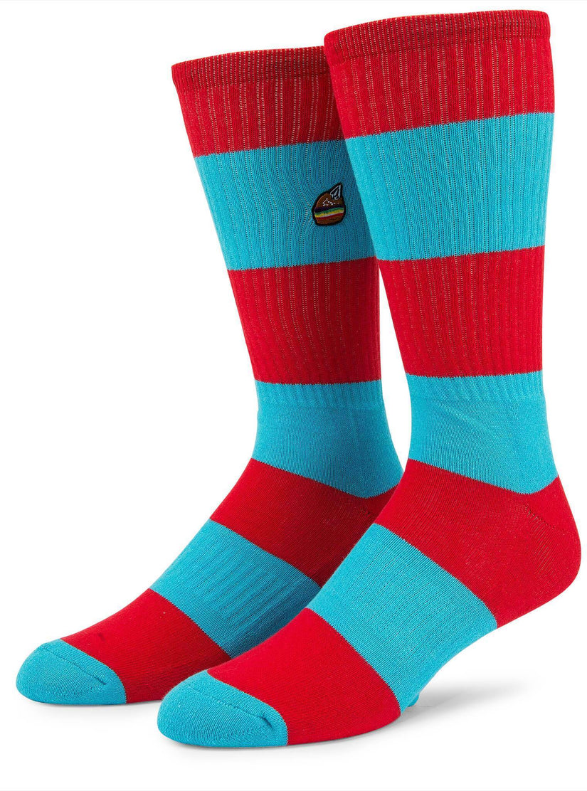 Burger X Volcom Socks - True Red