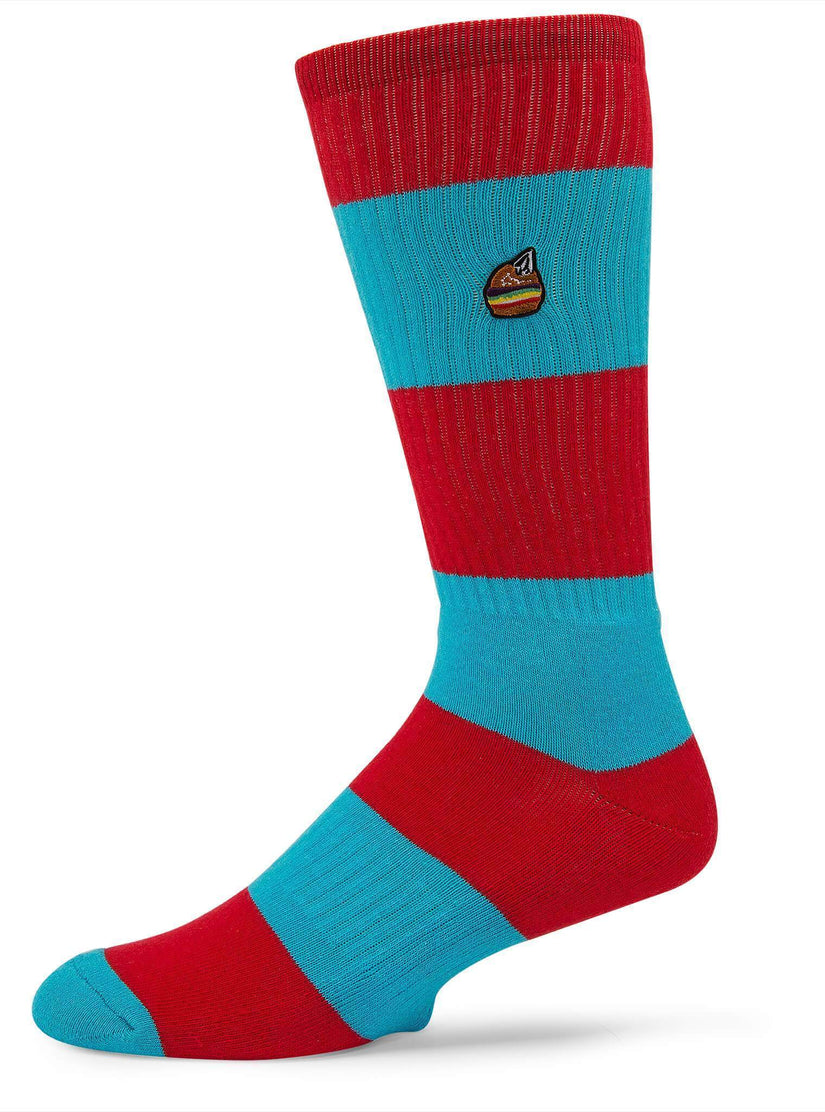 Burger X Volcom Socks - True Red