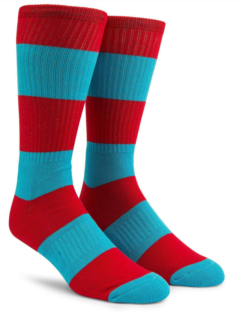 Burger X Volcom Socks - True Red